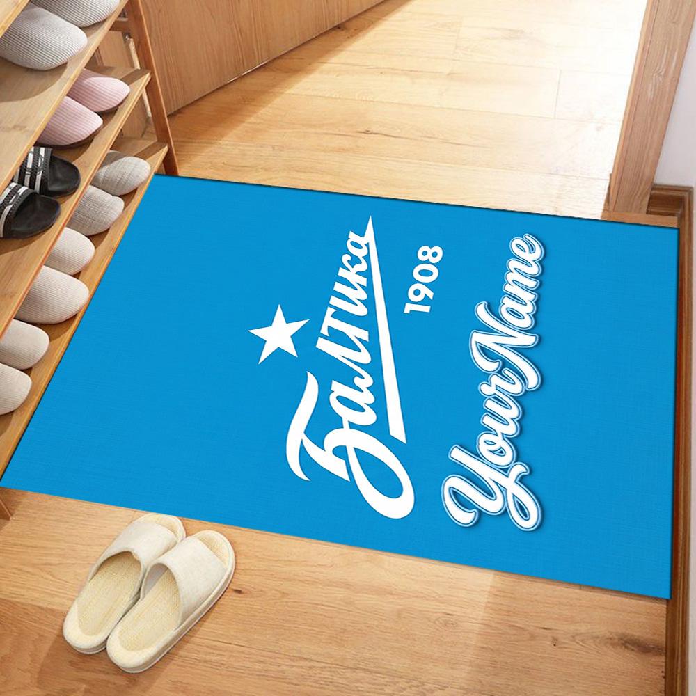 Fc Zenit Saint‑petersburg 37 Customize Text Floor Mat Perfect for Balcony Bedrooms Foyer Outdoor Anti-slip Rug Anime Office Decor