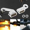 HDBUBALUS LED Turn Signal Indicator for Harley Touring Softail Slim FLS (B Chrome)