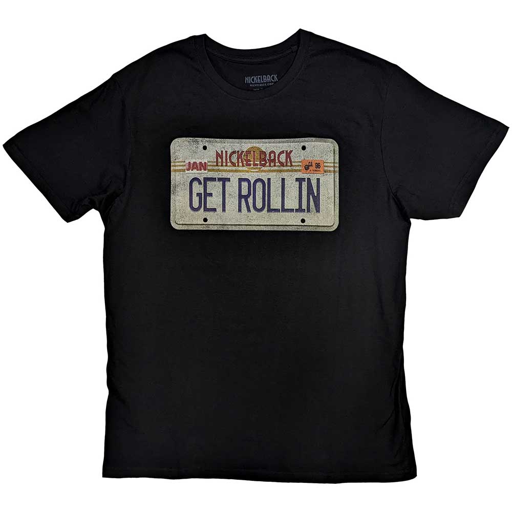 Nickelback TShirt License Plate OFFICIAL NEW S