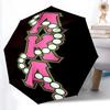 AKA logo9 Print Automatic Umbrella, 8 Rib Iron Frame, Plastic Handle, Suitable for Outdoor Travel &Daily , Ideal Gift