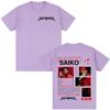 Rapper SAIKO SAKURA Album Merch Tee Shirt Men's Women Fashion Hip Hop T-shirt Casual 100% Cotton Short Sleeves Oversized T Shirt