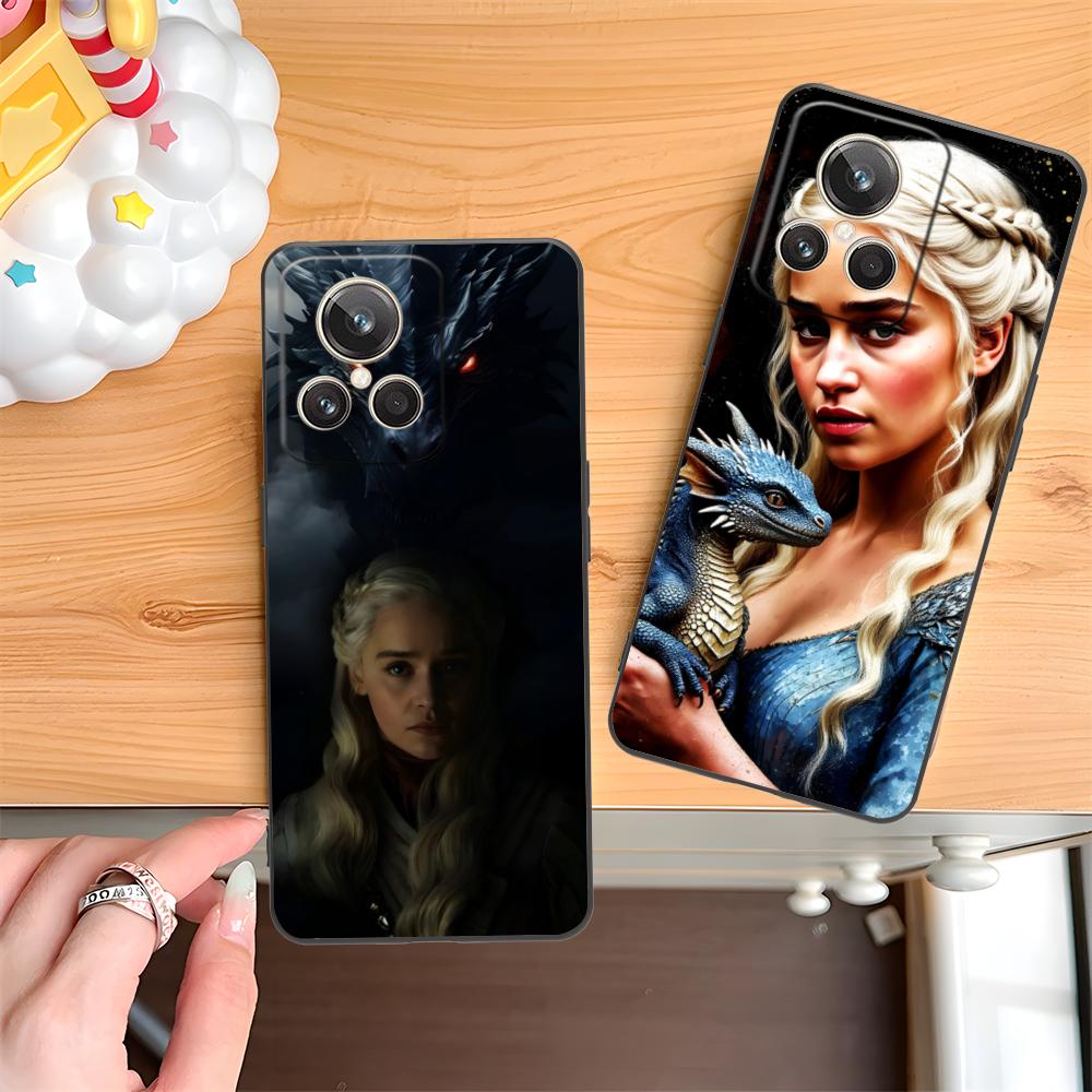 Dragon Queen Matte TPU Mobile Phone Case for Realme GT 8 Neo Pro C75 73 71 C67 65 C55 53 C35 31 C20 15 Colorful Cover