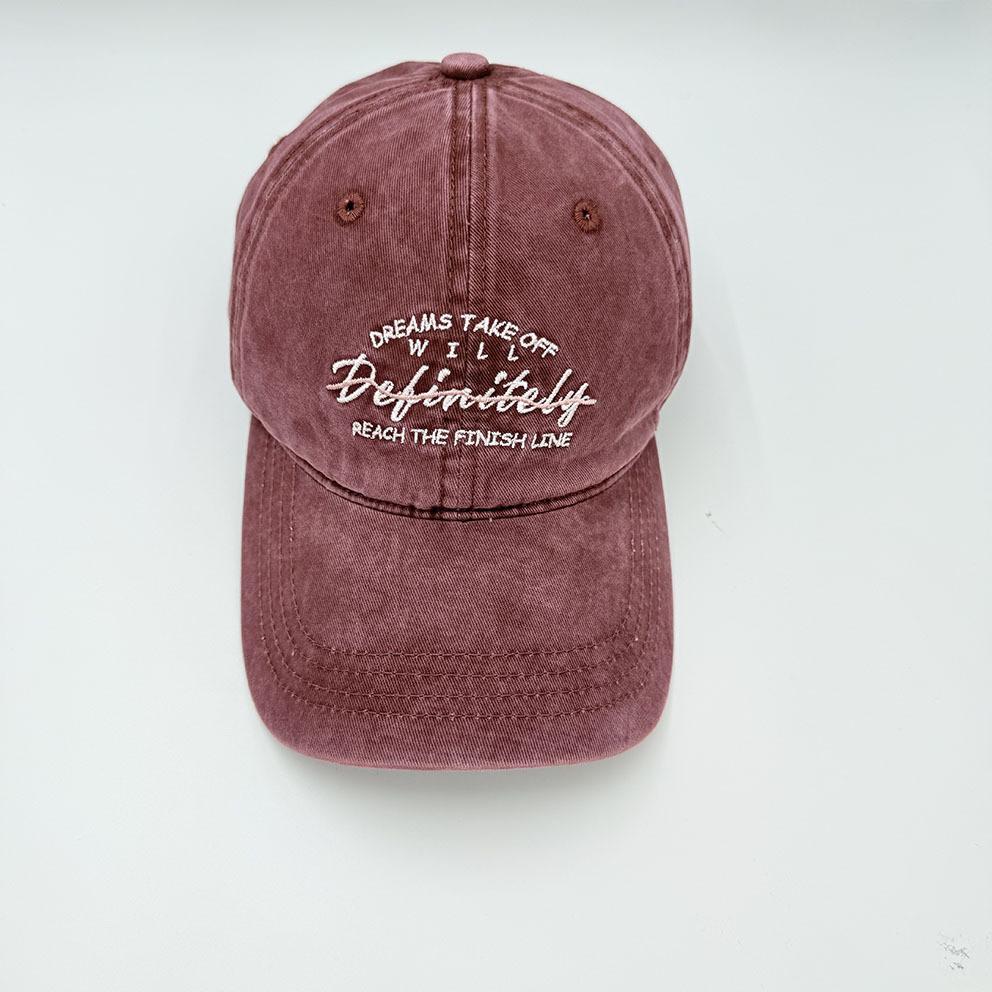 

Baseball Cap Cotton Embroidered Letters With Sunshade For Casual Outdoor Wear Style H