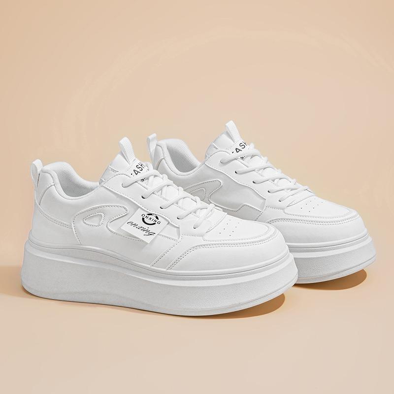 Little White Shoes Women's Spring New Breathable Board Shoes Children's Versatile Platform Sports Shoes Casual Shoes