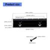 Black Metal Electric Guitar Nut Replacement For Enhanced Sound Stability And Easy Installation On 6 String Guitars