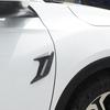 Car Shark Gill Side Vent Decals ABS Chrome Fender Trim Self-Adhesive Stick-On Exterior Hood Ornament Sporty Car Vent Sticker Fit for Most Cars