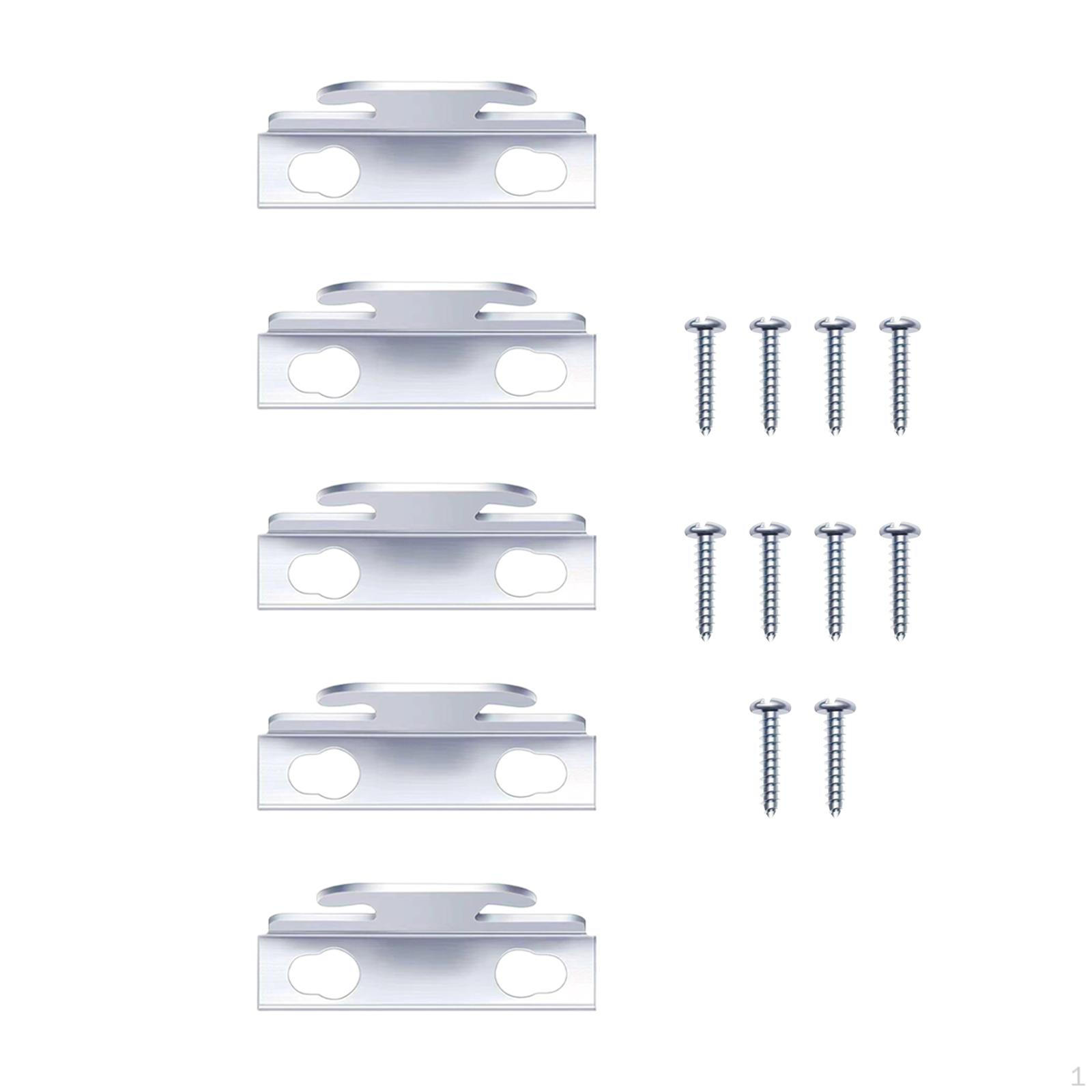 

Кронштейны для карнизов, опорная вешалка с монтажными винтами, настенные крючки, аксессуары 5 pieces