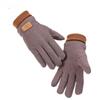 Men Gloves Winter Touch Screen Plush Inside Keep Warm Outdoor Windproof Cycling Driving Male Gloves