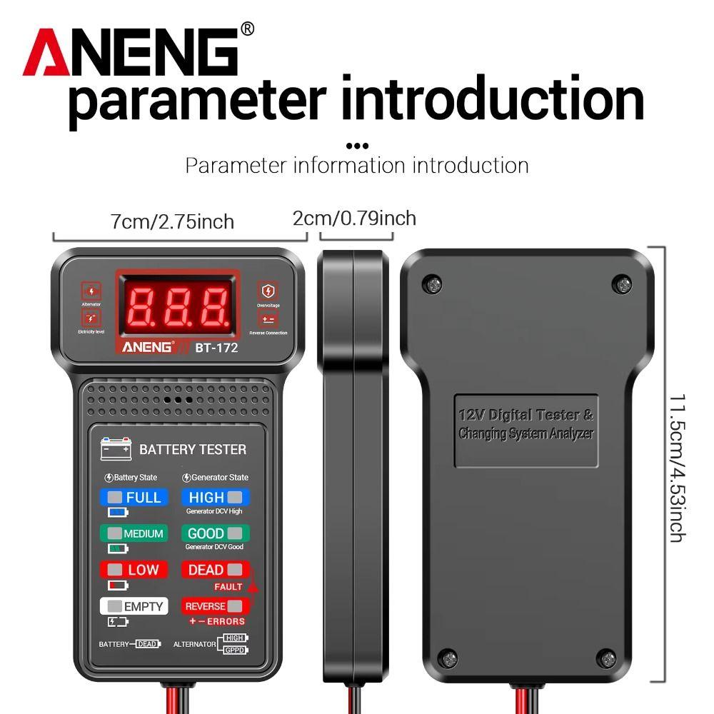 Multifunctional Automotive Battery Analyzer 12V Car Battery Detector  Automotive Repair Tool