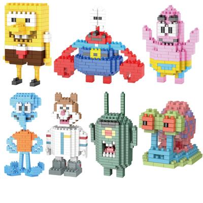 Niedliche Bausteine Kleinteile Montage Bausteine Spielzeug DIY Bausteine Kinderspielzeug Modell Pädagogisch Grafisch