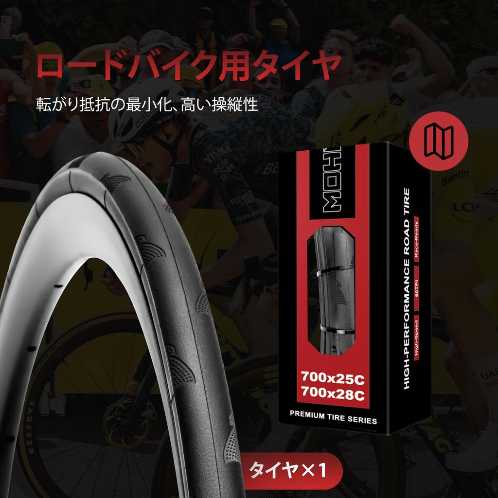 MOHEGIA 700x28C Rennrad Fahrradreifen: 1 Reifen, 60TPI, 700C, 28C, Ersatzreifen für Crossrad - Stabil und Langlebig für Stadtfahrten, Pendeln und Cyc