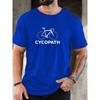 Men's CYCOPATH pattern summer casual crew neck short T-shirt