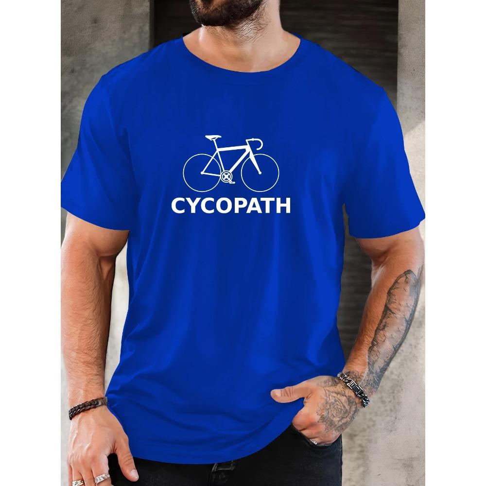 Men's CYCOPATH pattern summer casual crew neck short T-shirt