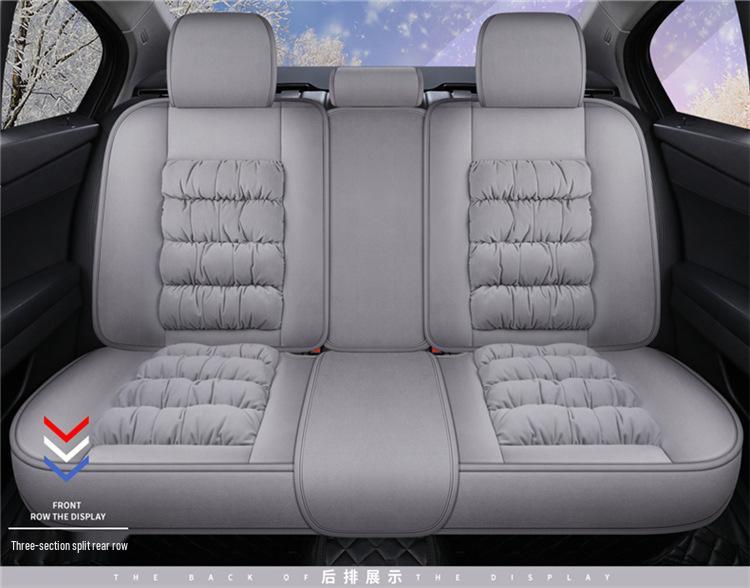 Universal Plush Winter Car Seat Cover - Full Surround Comfort Cushion