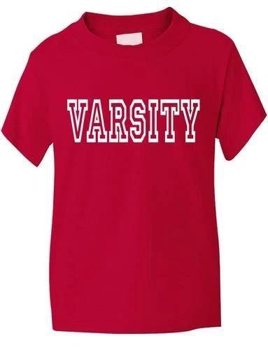 

Varsity College University Slogan Kids Girls Boys T-Shirt Age 1-13 2XL