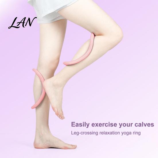Leg Slimming Shaping Device Yoga Ring for & Calf, Ergonomic Pilates Fitness Circle Women, Portable Accessory Muscles Tension Relief Body Stretching