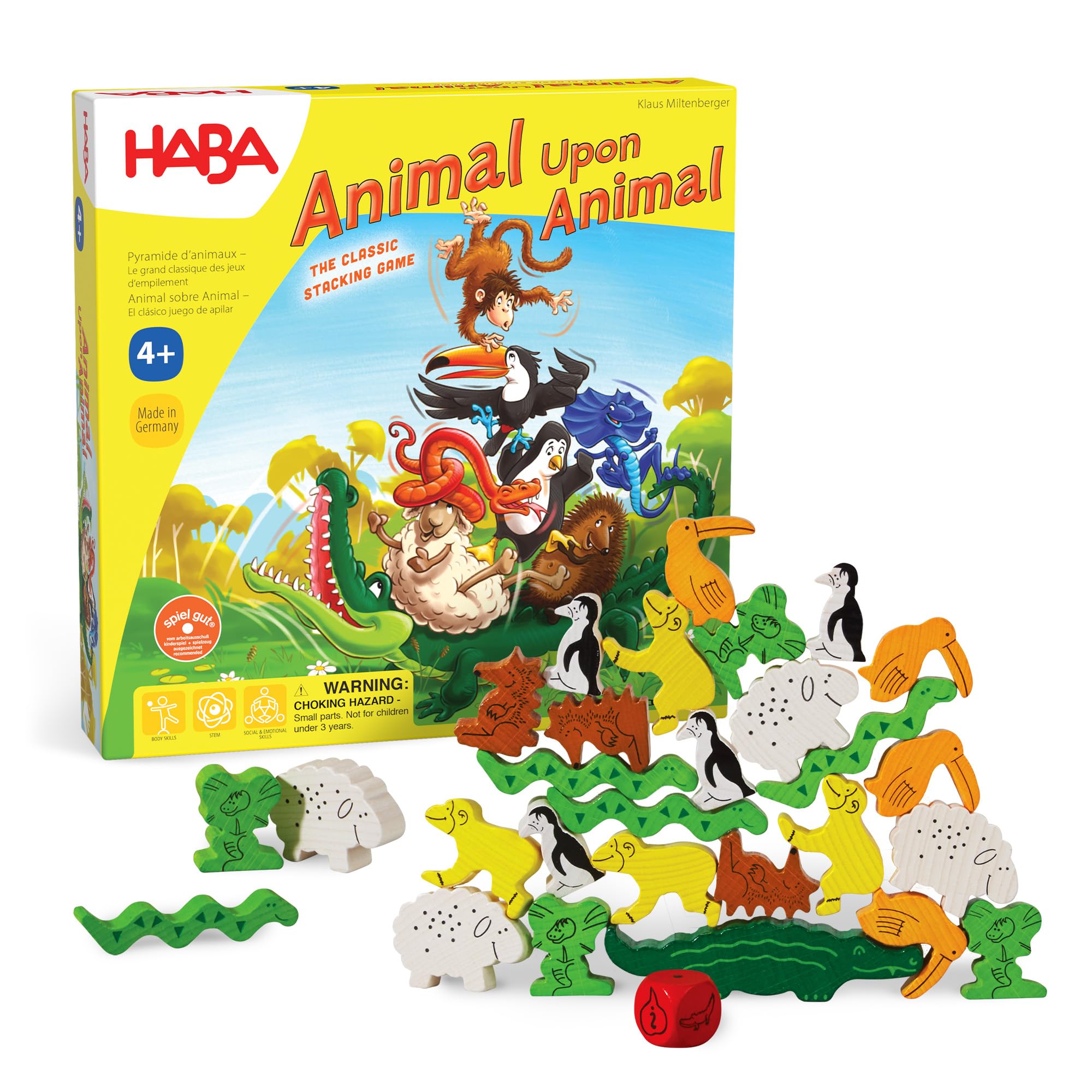 

HABA ИГРА Крокодил Животное Складывание 3678 Кататься [Официальный импорт]