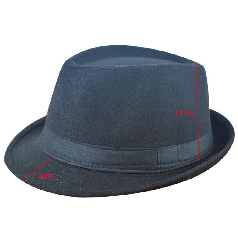 Autumn and Winter Models Are Available for Men and Women, British Retro Hats, Fashionable Gentleman Hats, Jazz Hats, Trendy Woolen Top Hats.
