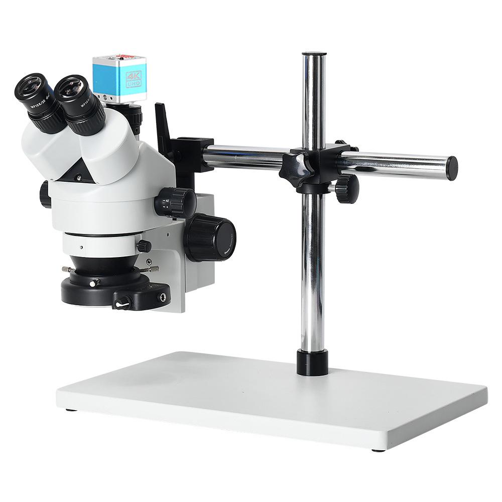 Dual Lens 7-45X Continuous Zoom Microscope for Mobile Phone Maintenance, Circuit Board Soldering