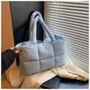 Cotton clothing bag women's large-capacity new autumn and winter versatile casual shoulder handbag commuter tote bag
