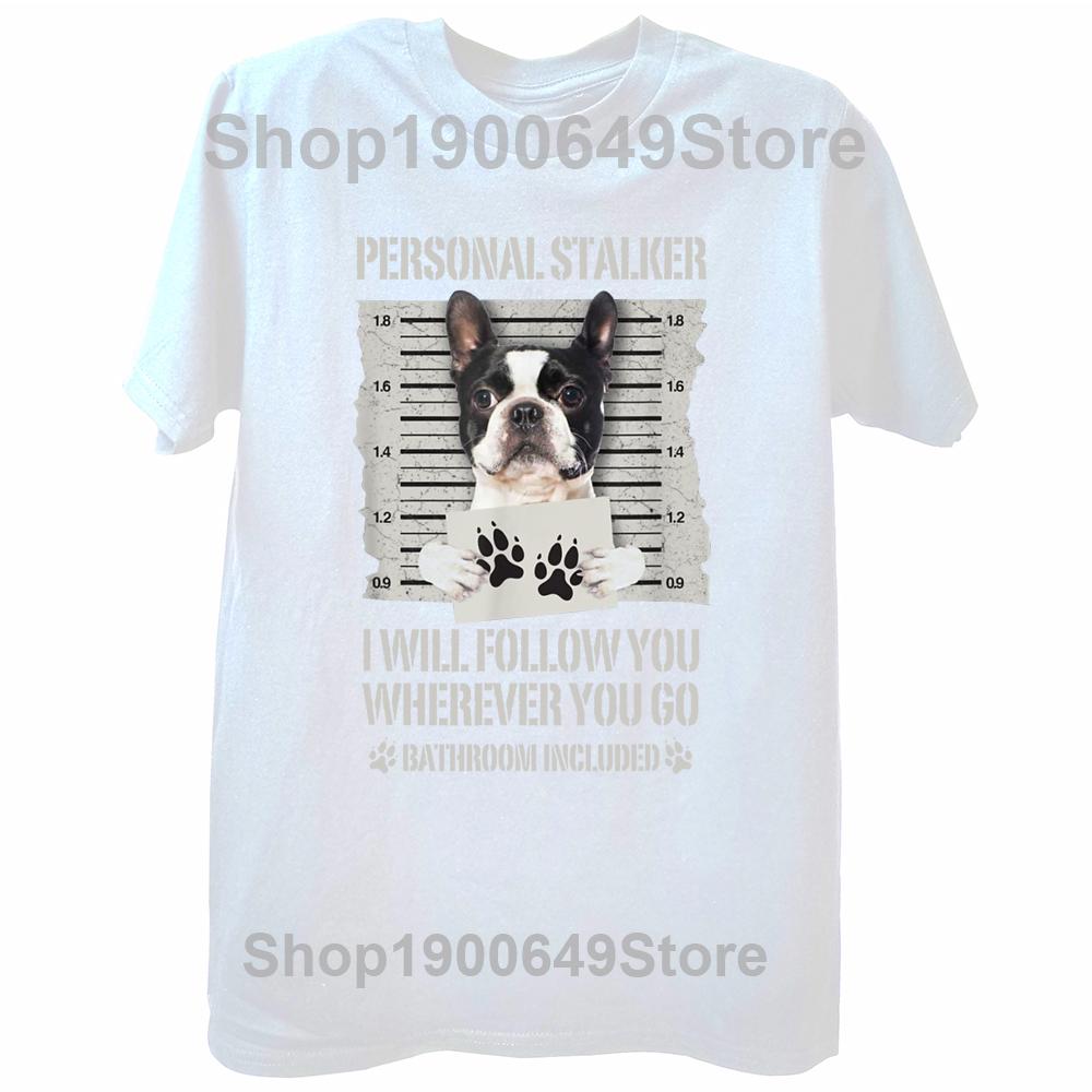 

Смешные персональные футболки с бостон-терьером, графические, хлопковые, уличная одежда, с коротким рукавом, подарки на день рождения, летний стиль, футболка, мужская одежда S