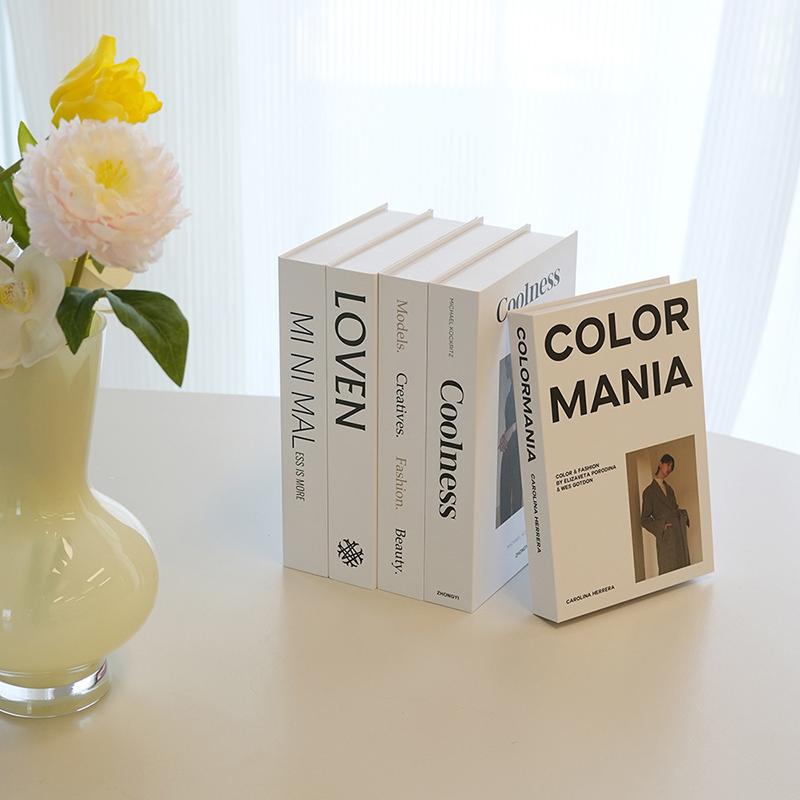 Fashion Fake Books Decoration Luxury Decorative Book Living Room Decor Simulation Book Home Decor Aesthetic Room Ornament