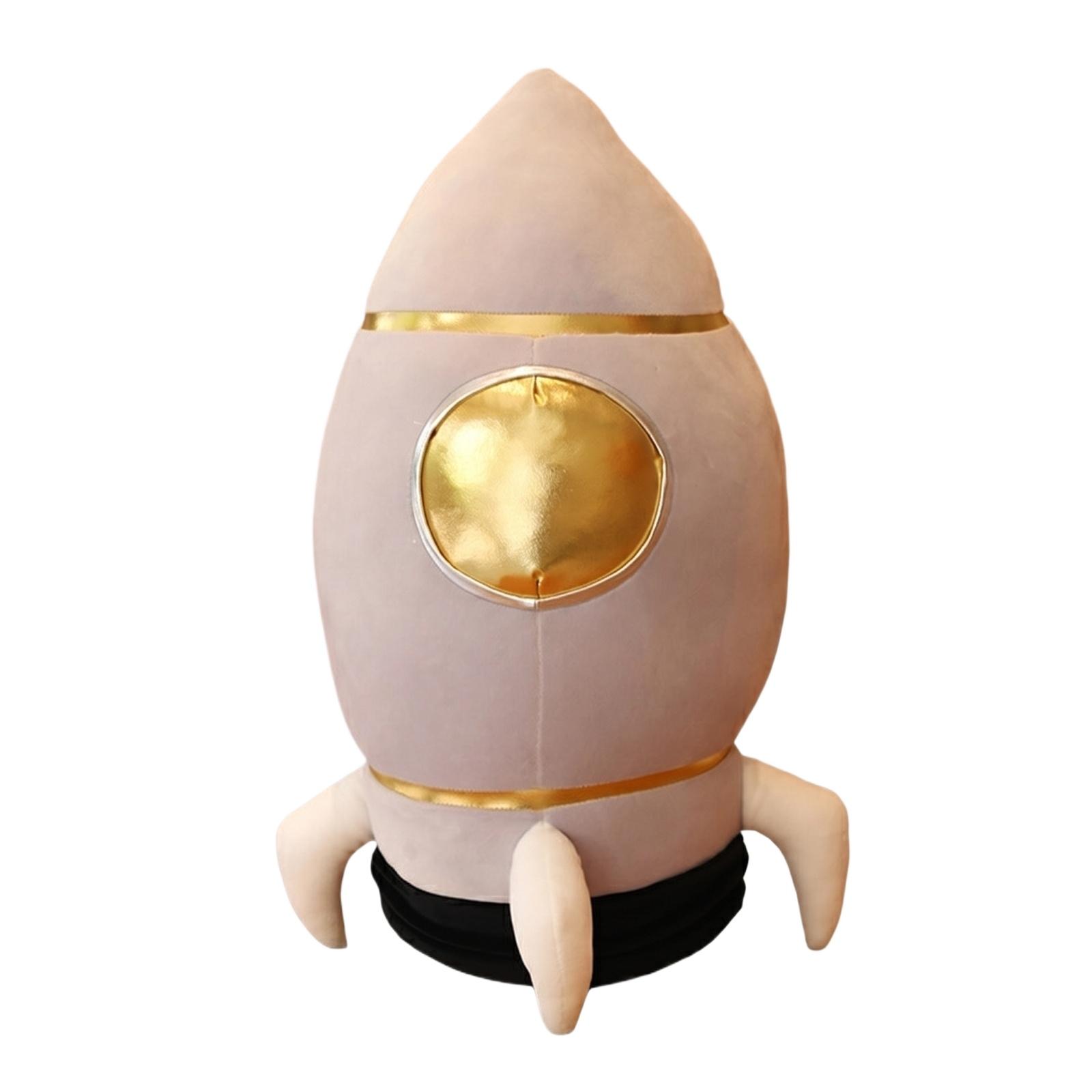 

Creative Rocket Spaceship Plush Toy Pillow Children s Birthday Gift One Size