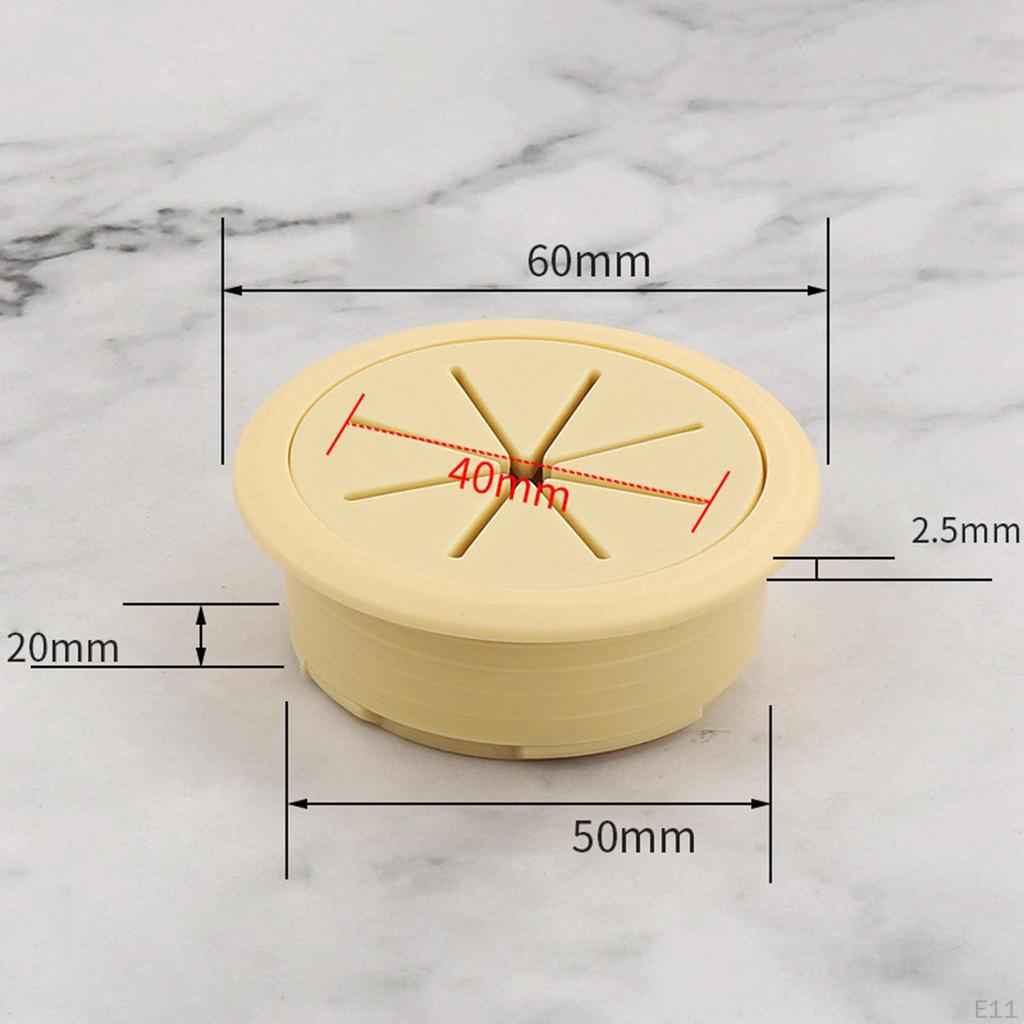 Cable Hole Cover Cord Management Arrange Wires & Cords through Desktop Equipment Wire Hider