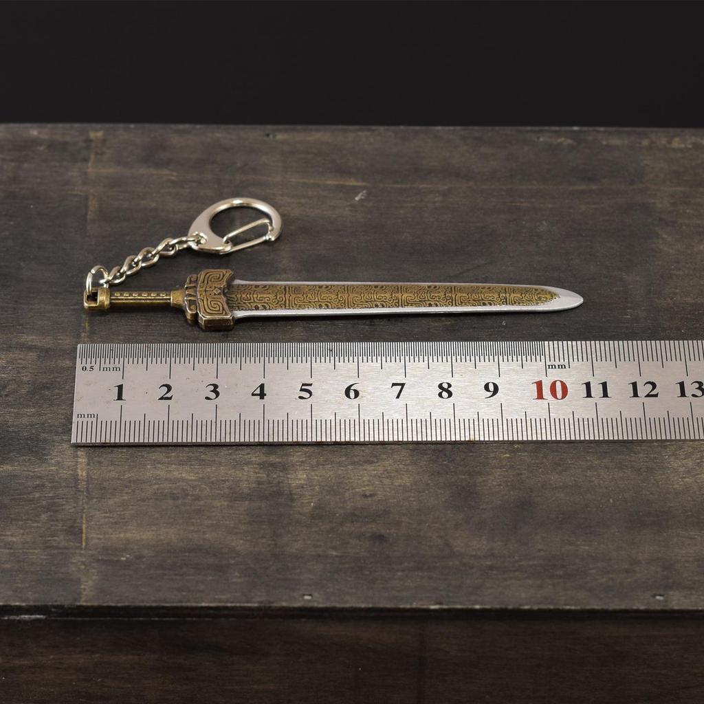 Xuanyuan Sword Metal Model: 12cm Miniature Unsharpened Ancient Cold Weapon Toy