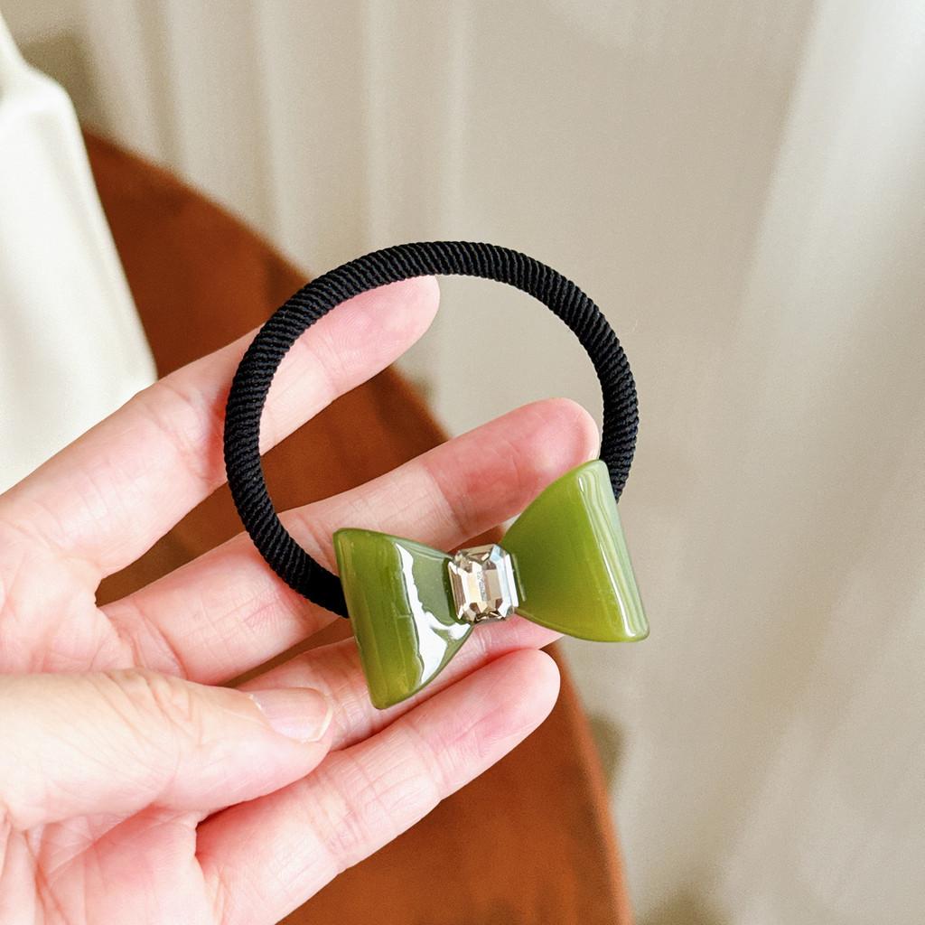 Chic Retro Style Acetate Bow Hair Tie And Versatile Duckbill Clips In Multiple Colors