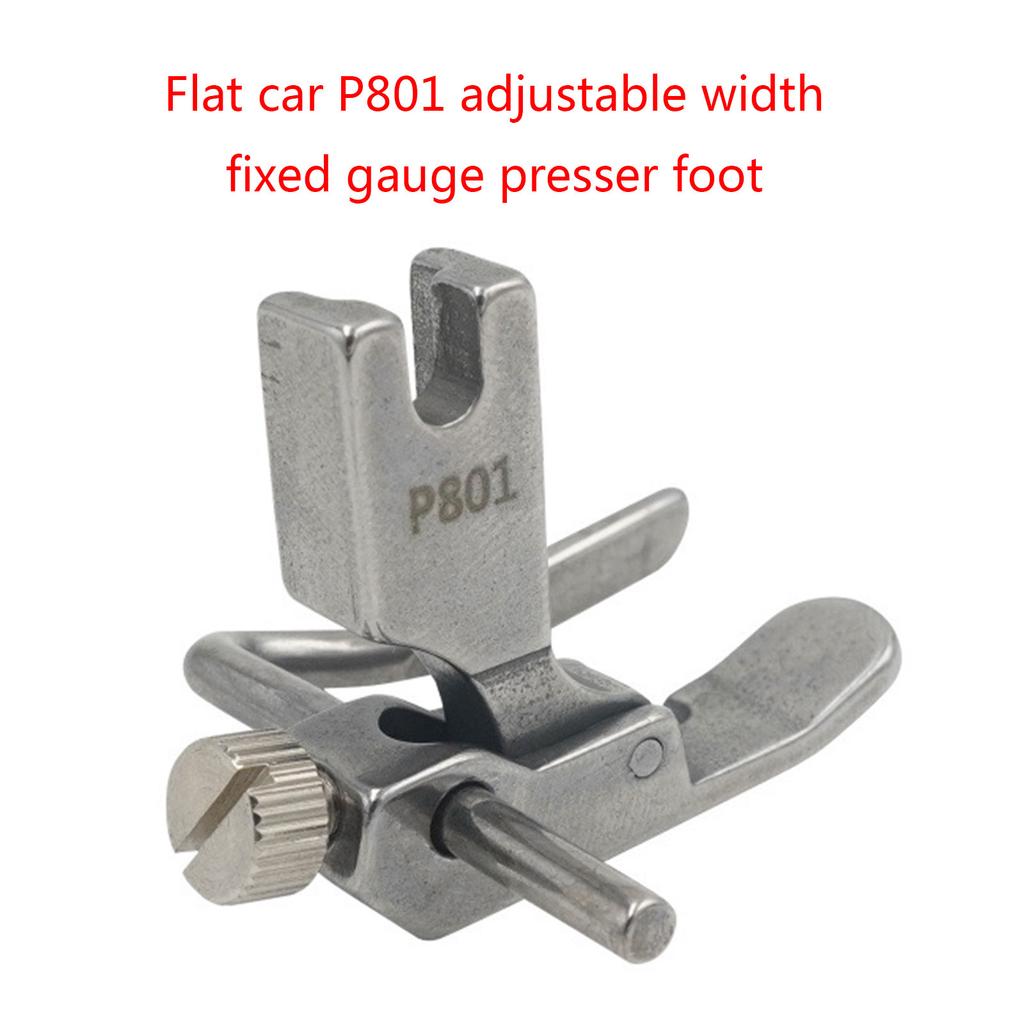 Adjustable Guide Sewing Presser Foot for Shirts/Curtains/Canvas/Fabric/Leather Sewing P801 Flat Car Presser Foot