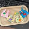Cute Mini Vegetable Shopping Bag-Shaped Keychain With Cartoon Embroidery For Backpack Decoration And Daily Use