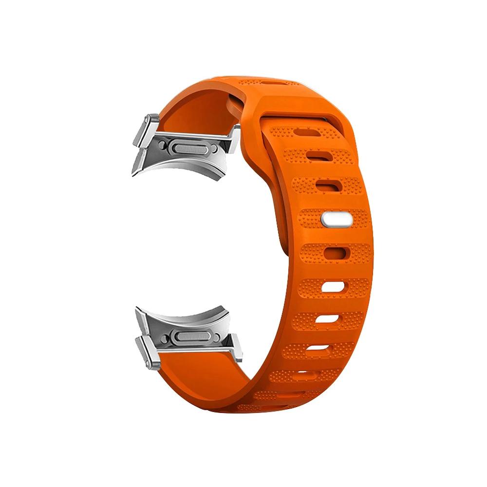 

Классический силиконовый ремешок для Samsung Galaxy Watch 6/5/4 40 мм 44 мм 5Pro 45 мм, спортивный ремешок без зазоров Galaxy Watch 6/4 Classic 43 47 мм 42 46 мм All Galaxy watch 654