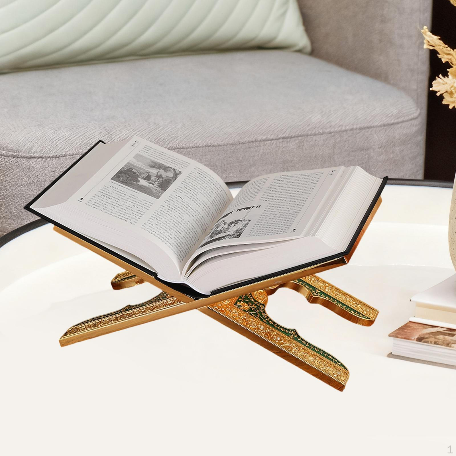 Book Stand Holder Elegant Zinc Alloy