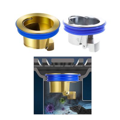 Anti-Clogging Floor Drain Core Sewer Backflow Preventer Shower Waste Water Drainer Brass Drain Valves Sewer Core