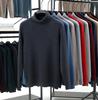 Men's 100% Pure Wool High Neck Loose Sweater - Warm, Thick Autumn/Winter Base Layer 