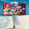 Japanese artist Koyoharu Gotouge's Demon Slayer beach towel, outdoor camping vacation swimming beach towel, outdoor absorbent bath towel blanket K6
