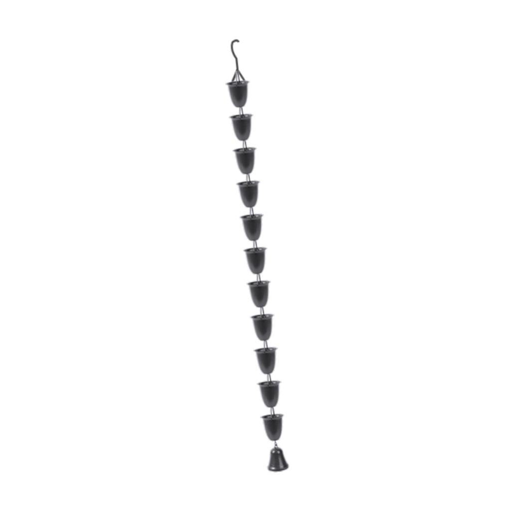 Rain Chain for Gutter Replacement Downspout Sheds Patio Deck Roofs Awnings Round Cups Rainwater