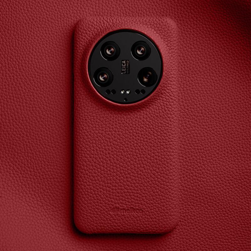 

Melkco Magnetic Charging Cowhide Leather Case for Xiaomi 15 Ultra Mi 15 Pro High-end Mobile Phone Cover w/ Camera Len Protector For Xiaomi15 красный