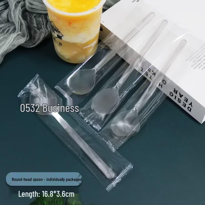 Disposable Frosted Plastic Spoons