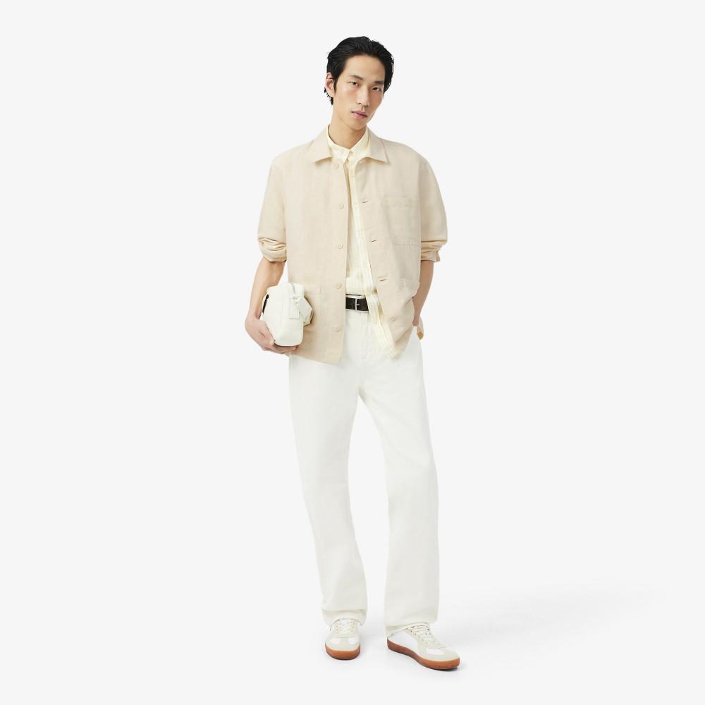Lacoste Men's Linen Blend Multi-Pocket Shacket CH5993-56G056