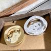 Geometric Big Statement Irregular Brooch Zinc Zinc Alloy Round Slice Brooches Fashion   Daily