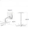 2PCS Multi-function Rotary 7 Claw Hook Kitchen Storage 360° Traceless Hook No Punch Stick Hook
