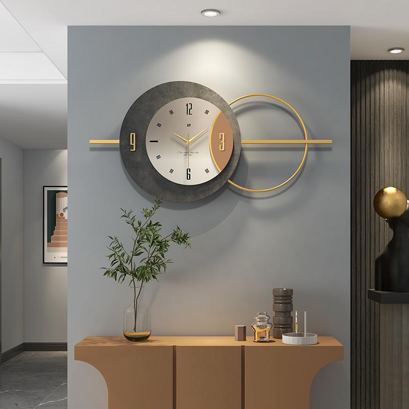 Luxury Wall Clocks Modern Living Room Metal Gold Silent Wall Clock Big Size Creative Art Design Home Decoretion Living Room Gift