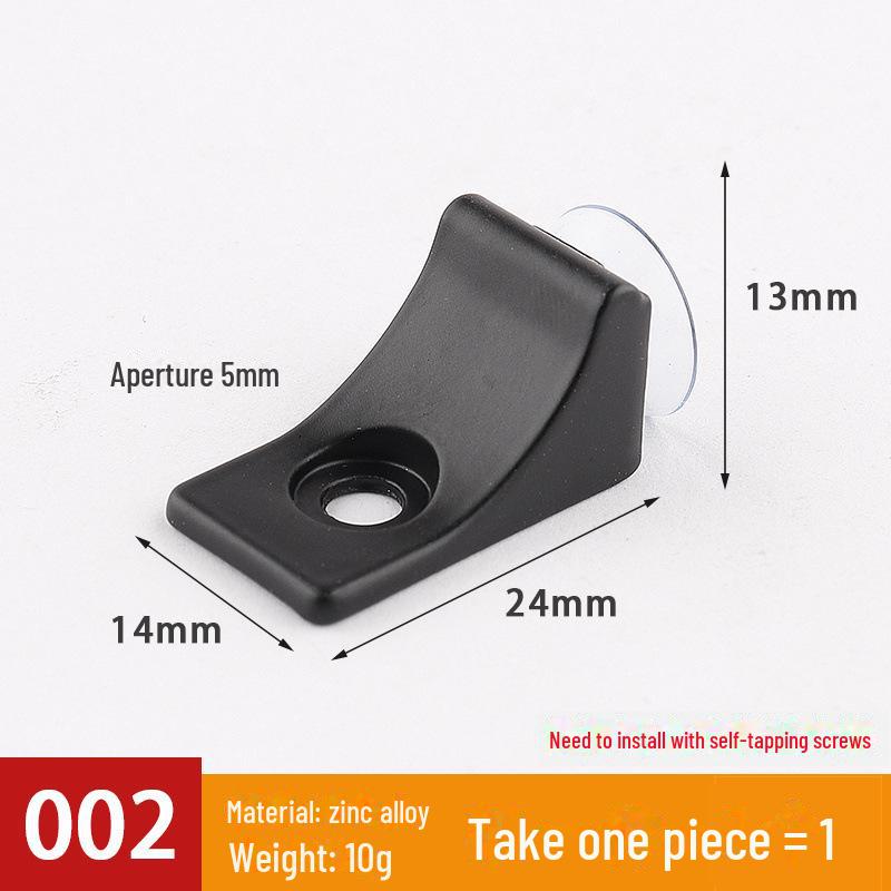 Transparent Movable Wardrobe Panel Bracket for Glass or Wooden Partition