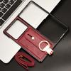 Wrist Strap Phone Case for ZTE Nubia Fold 5G PU Leather Cases Retro Hard Matte Front+Back Cover Capa Funda