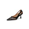 Fashion New Summer Women Pumps Shoes for Women Pointed Toe Gladiator Shoes Fashion Hollow Out Mesh High Heels Zapatos Mujer Size 34-43