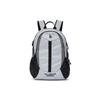 Basic Collection Zip Closure Double Shoulder Laptop Bag Travel Cycling Bag Backpack For Students Unisex Light Gray Casual 3ABKB025N