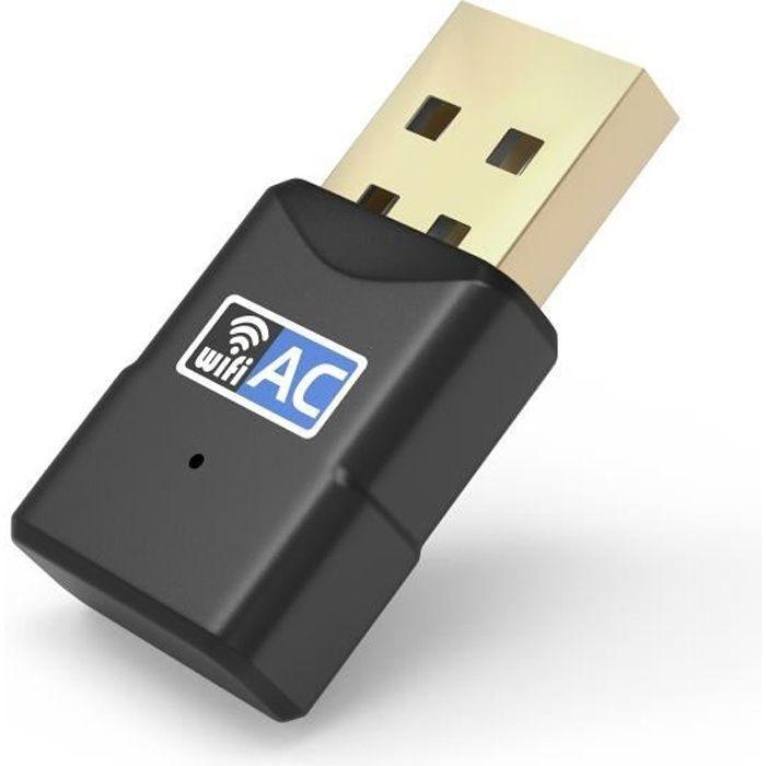 600Mbps USB WiFi Dongle Key for PC,Computer Compatible with Windows 11/10/8.1/8/7/Vista/XP/MacOS Phonillico®