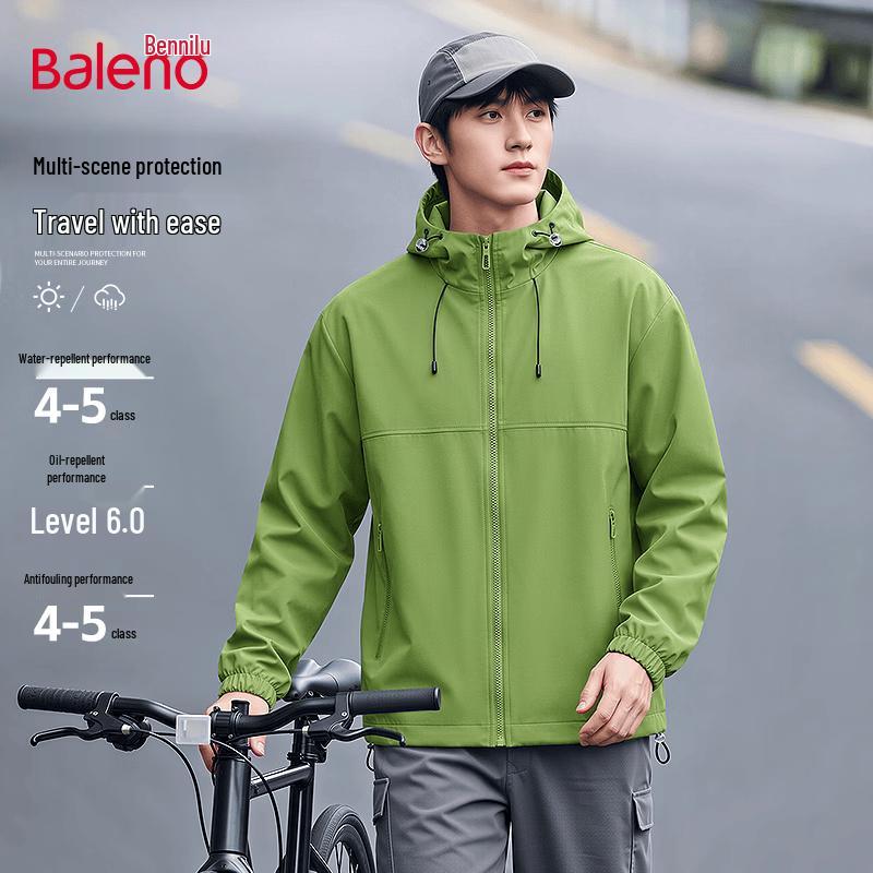 Baleno Men s Hooded Windproof Outdoor Jacket 4XL